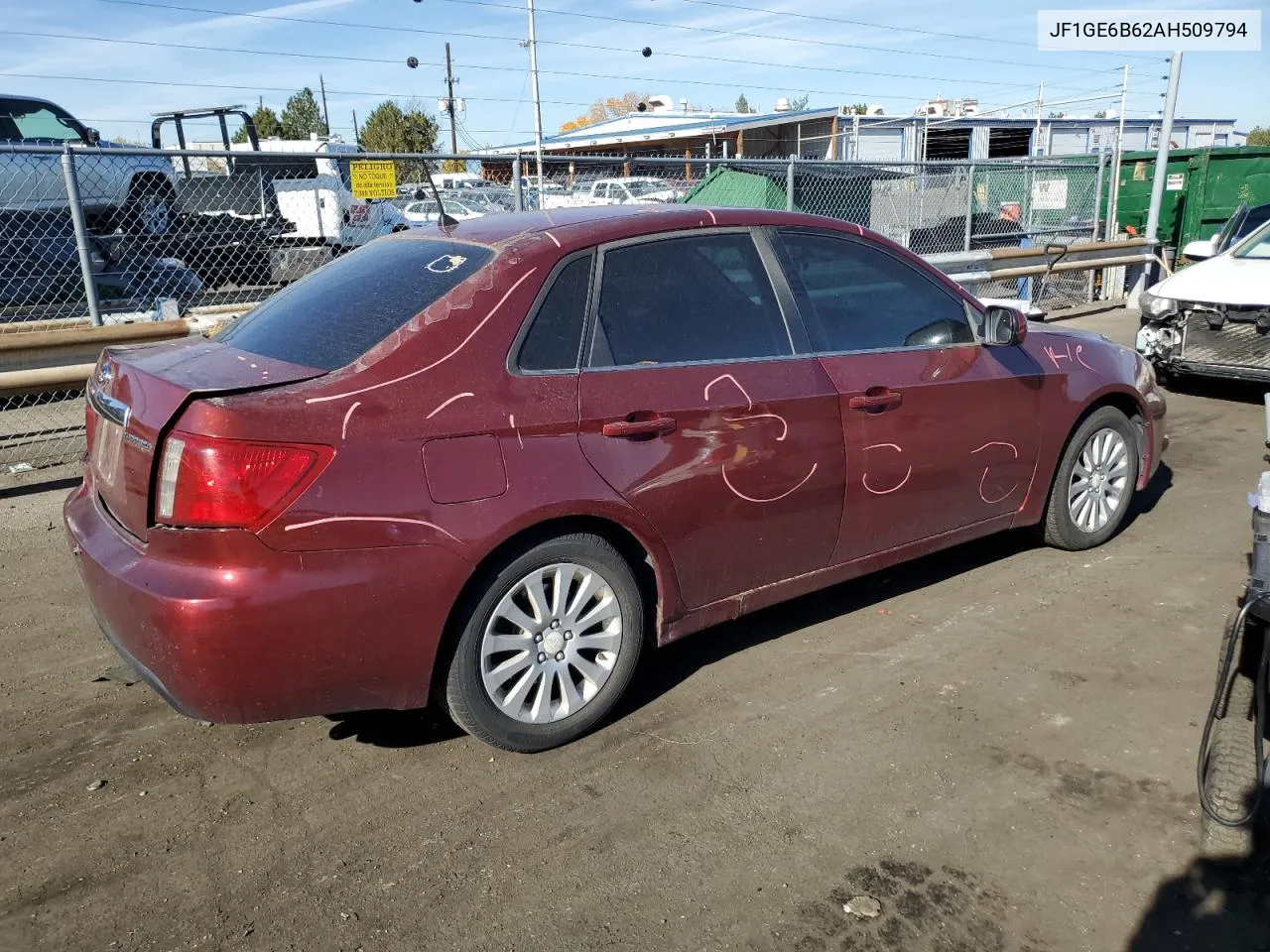 2010 Subaru Impreza 2.5I Premium VIN: JF1GE6B62AH509794 Lot: 79117614