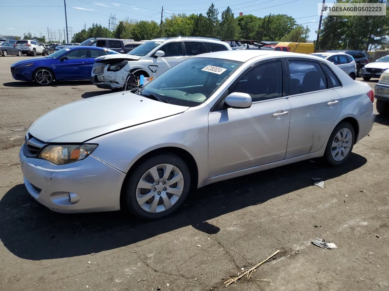 2011 Subaru Impreza 2.5I VIN: JF1GE6A60BG502223 Lot: 67383024