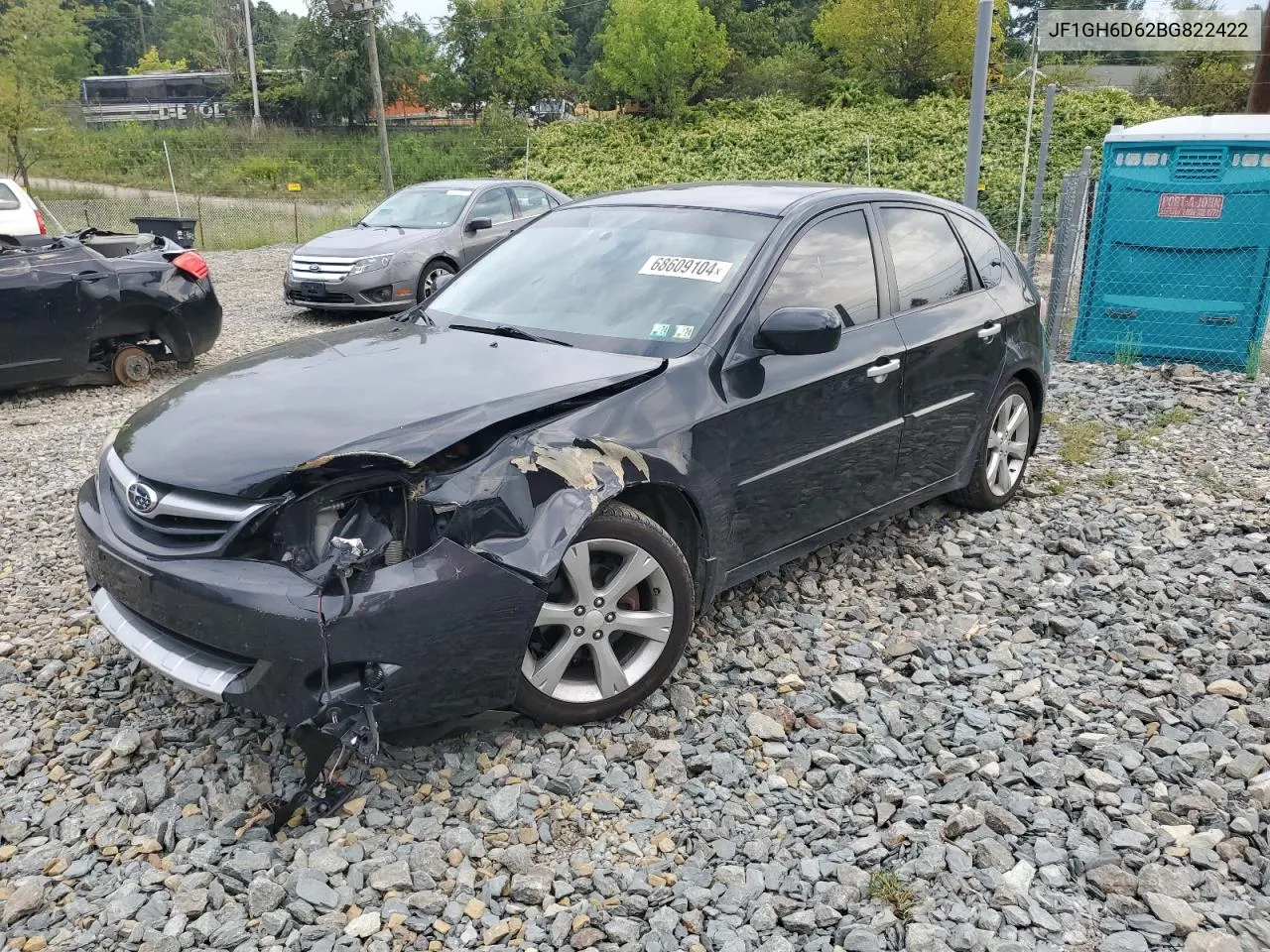 2011 Subaru Impreza Outback Sport VIN: JF1GH6D62BG822422 Lot: 68609104