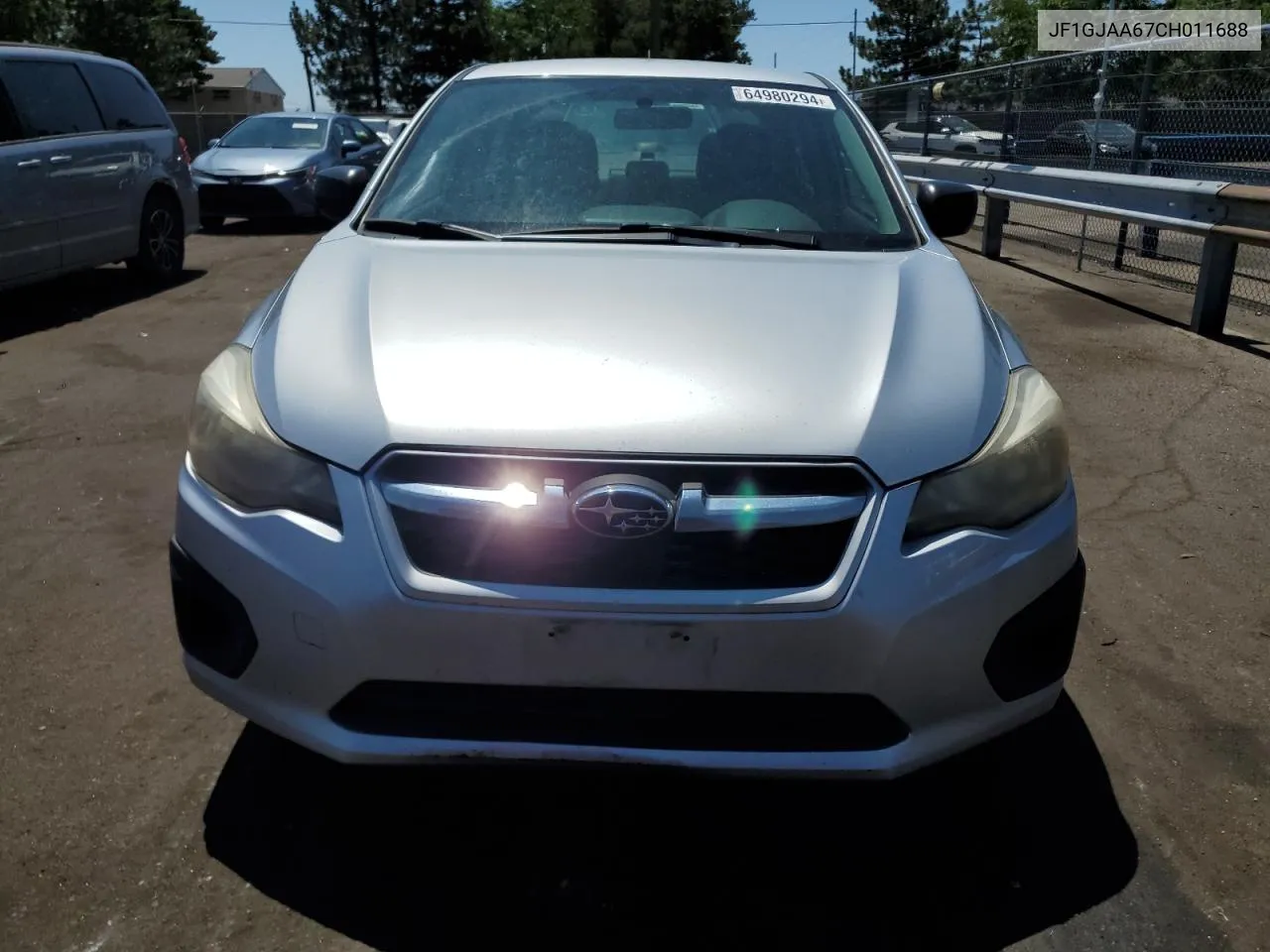 2012 Subaru Impreza VIN: JF1GJAA67CH011688 Lot: 64980294