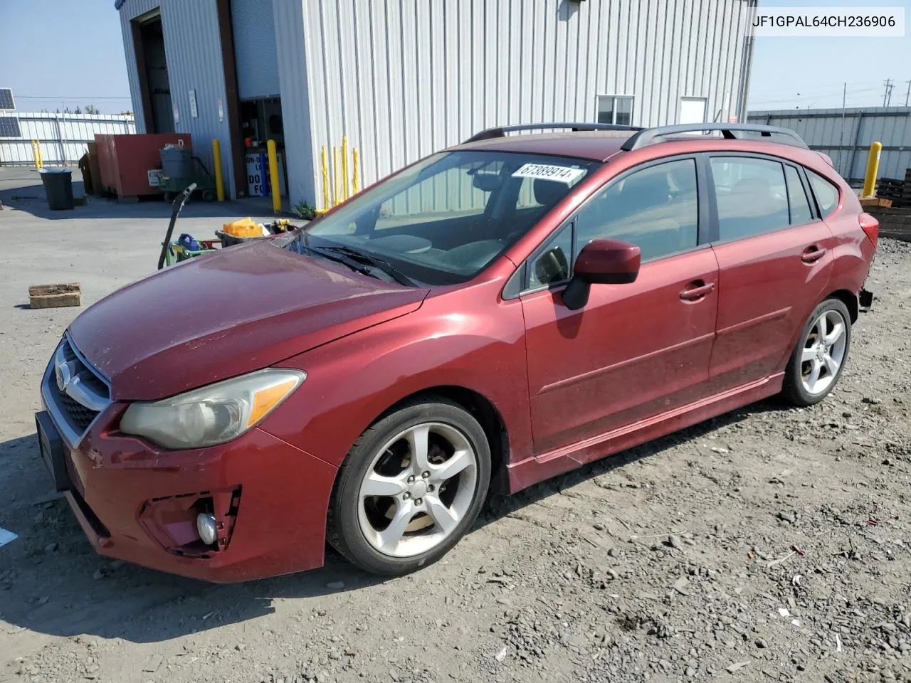 2012 Subaru Impreza Sport Premium VIN: JF1GPAL64CH236906 Lot: 67389914