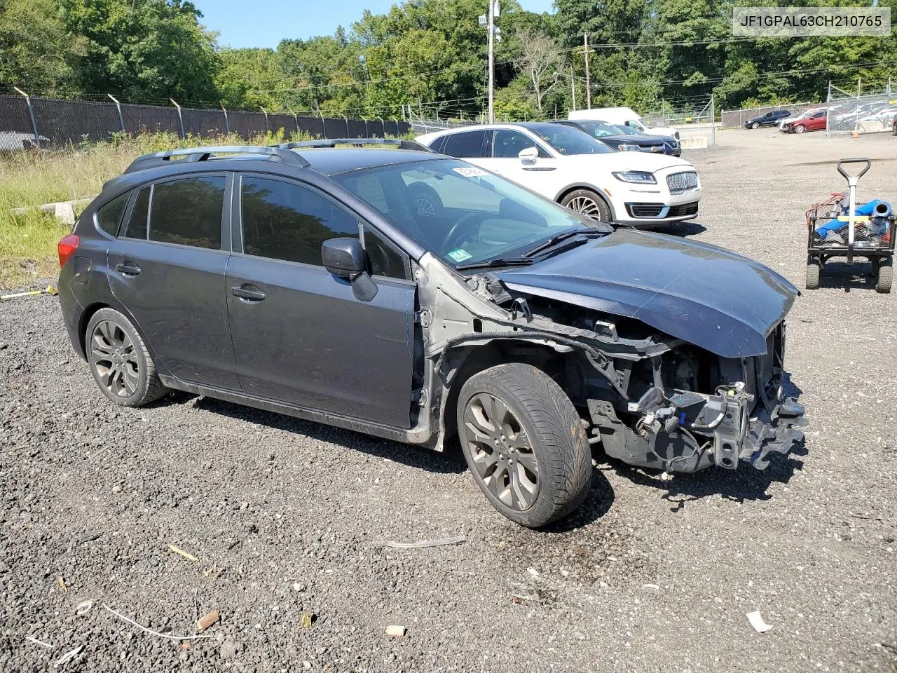 2012 Subaru Impreza Sport Premium VIN: JF1GPAL63CH210765 Lot: 69746984