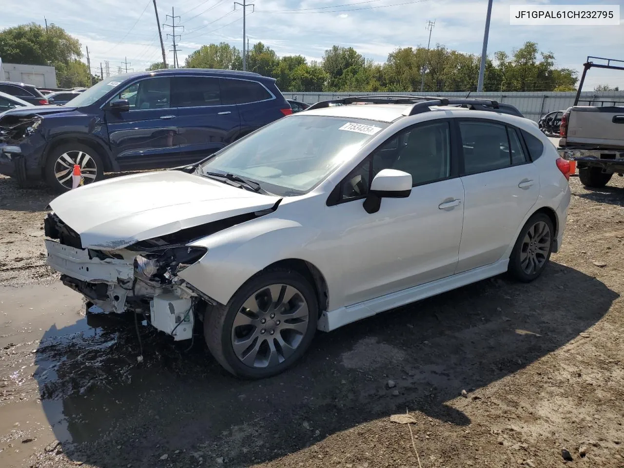 2012 Subaru Impreza Sport Premium VIN: JF1GPAL61CH232795 Lot: 71534354