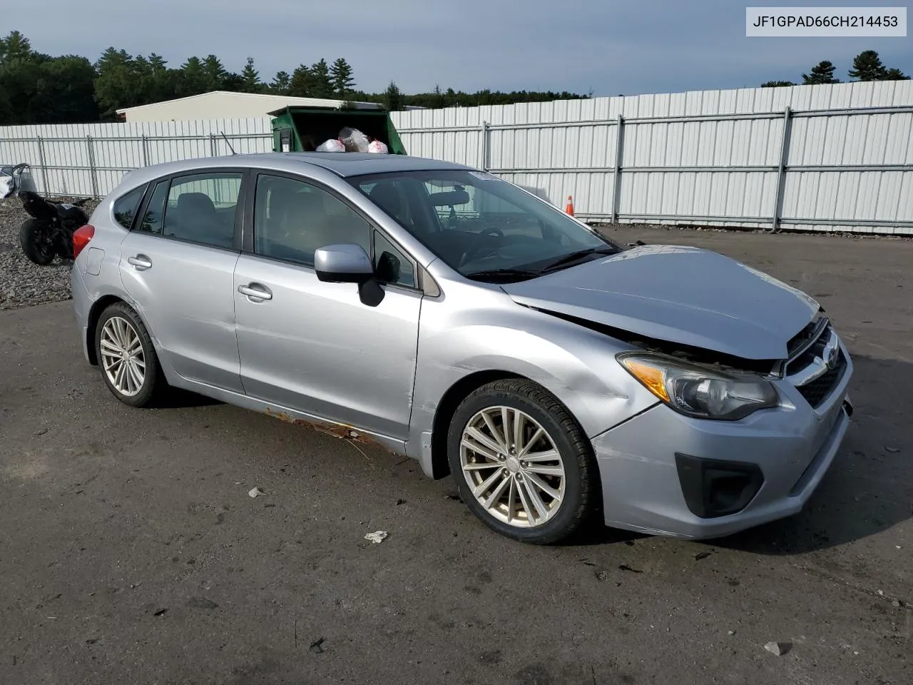 2012 Subaru Impreza Premium VIN: JF1GPAD66CH214453 Lot: 71810234