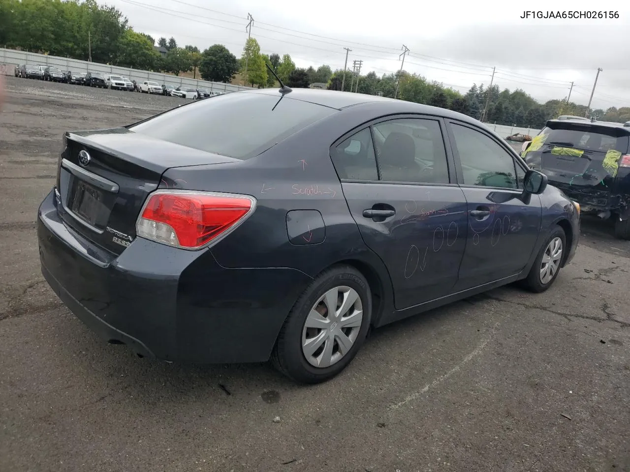 2012 Subaru Impreza VIN: JF1GJAA65CH026156 Lot: 72737364