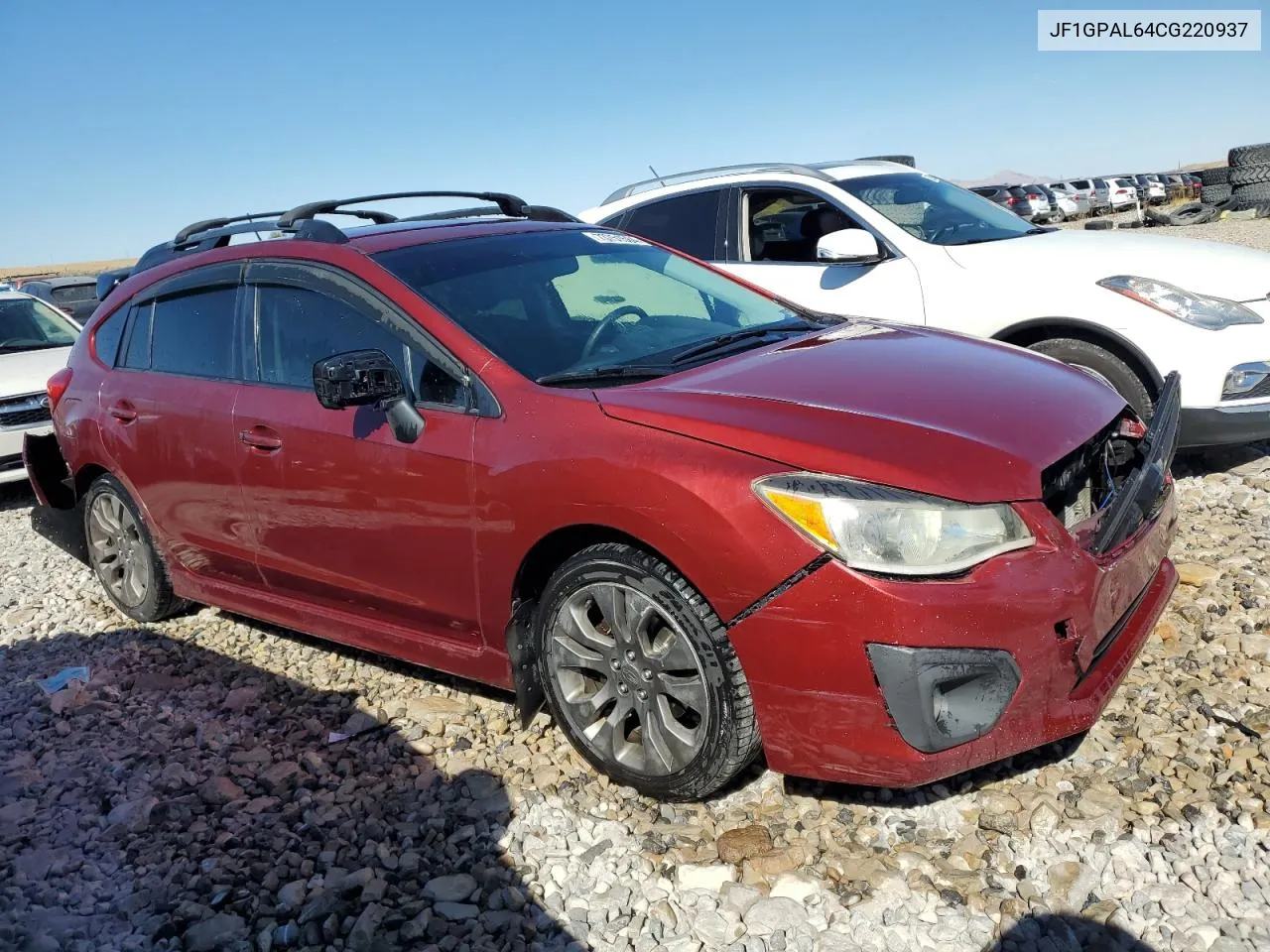 2012 Subaru Impreza Sport Premium VIN: JF1GPAL64CG220937 Lot: 73751584