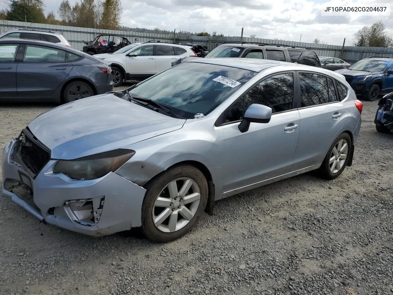 2012 Subaru Impreza Premium VIN: JF1GPAD62CG204637 Lot: 73977214