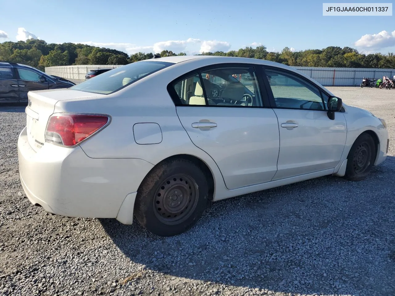 2012 Subaru Impreza VIN: JF1GJAA60CH011337 Lot: 74035954