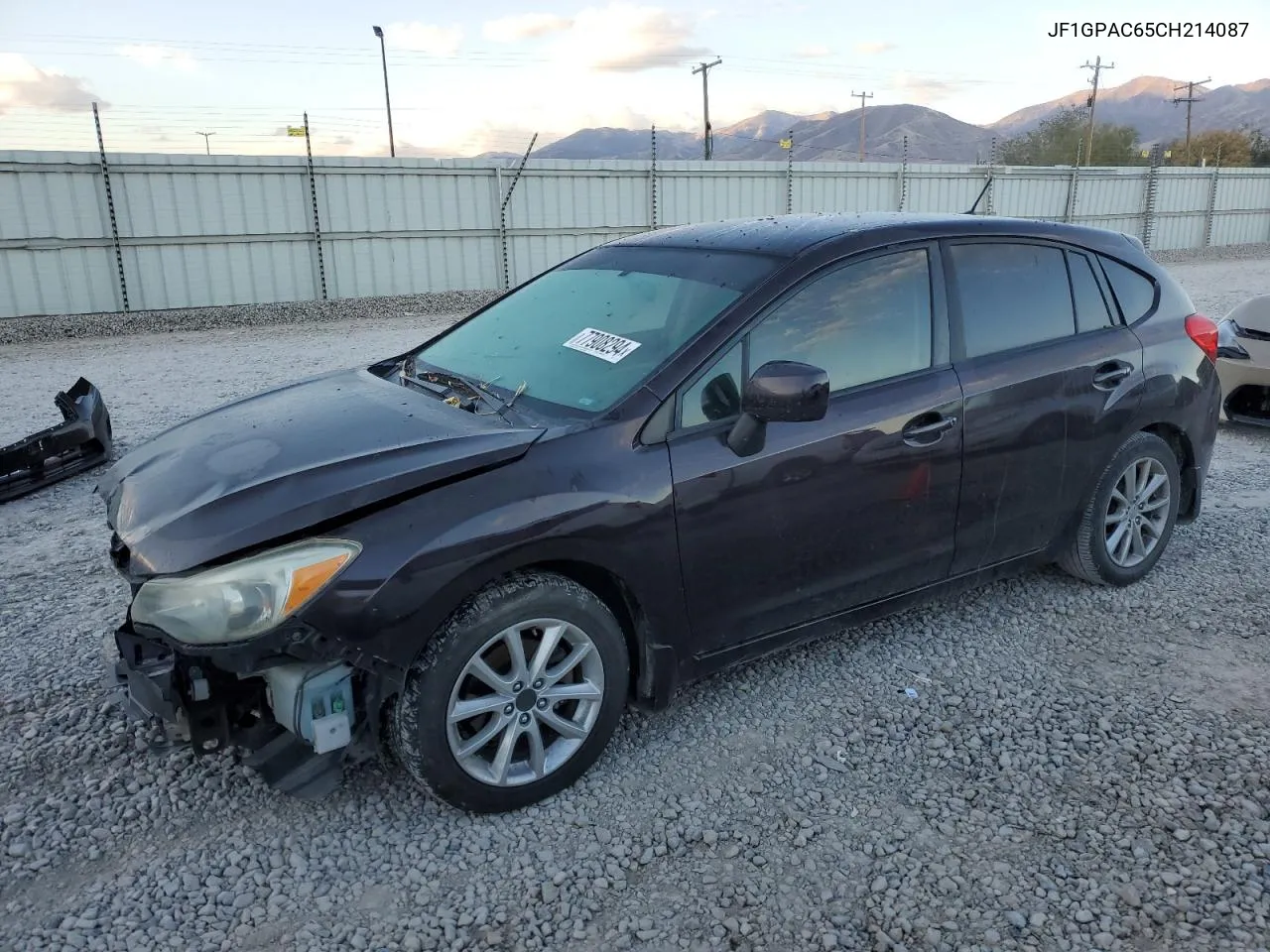 2012 Subaru Impreza Premium VIN: JF1GPAC65CH214087 Lot: 77908294