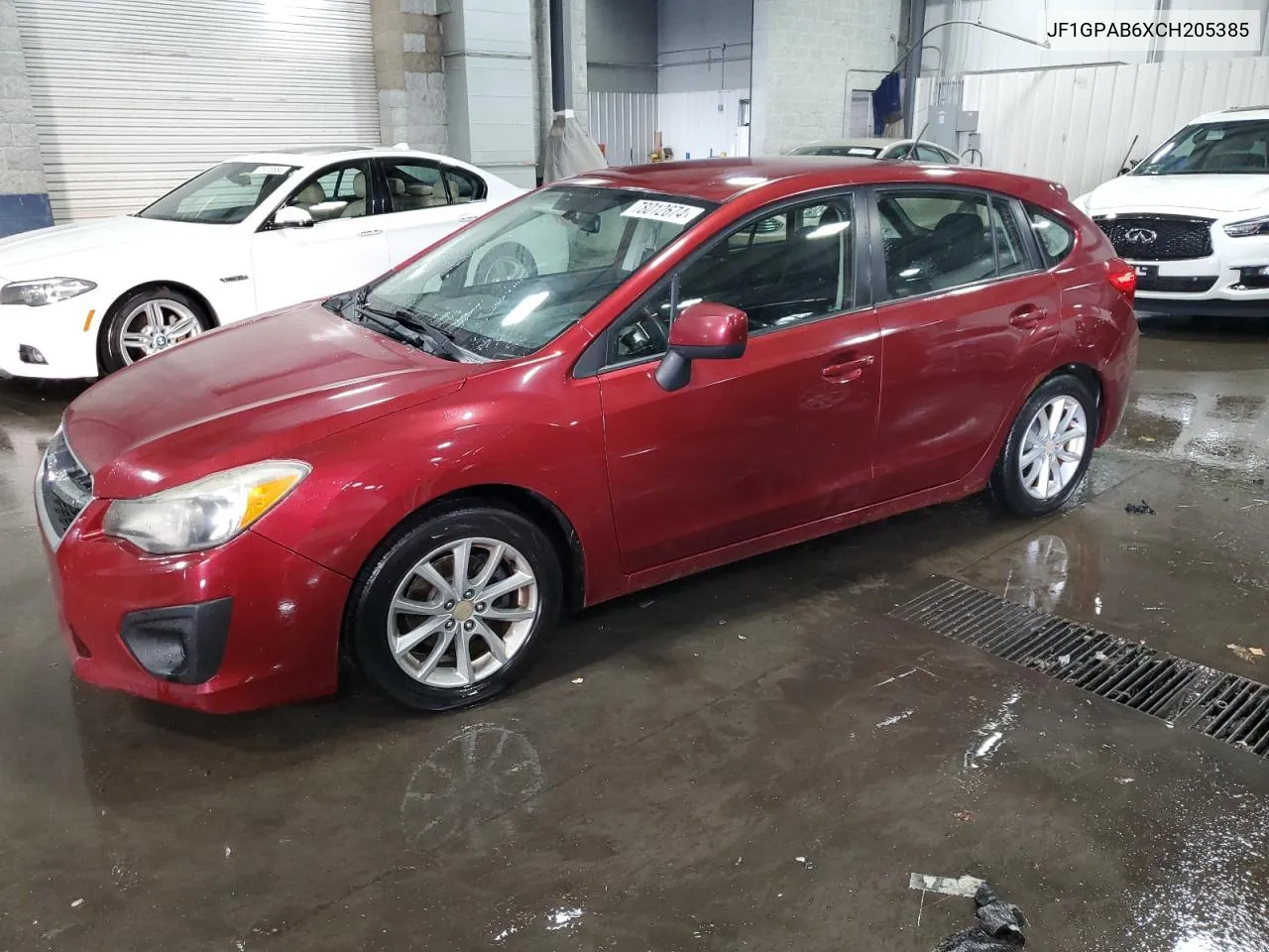 2012 Subaru Impreza Premium VIN: JF1GPAB6XCH205385 Lot: 78012674