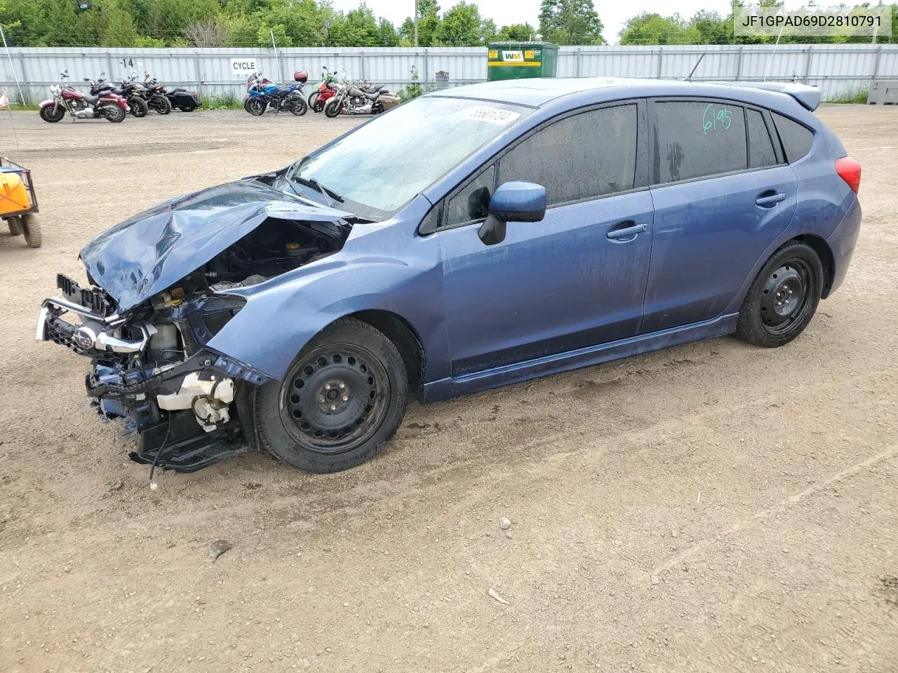 2013 Subaru Impreza Premium VIN: JF1GPAD69D2810791 Lot: 58601734