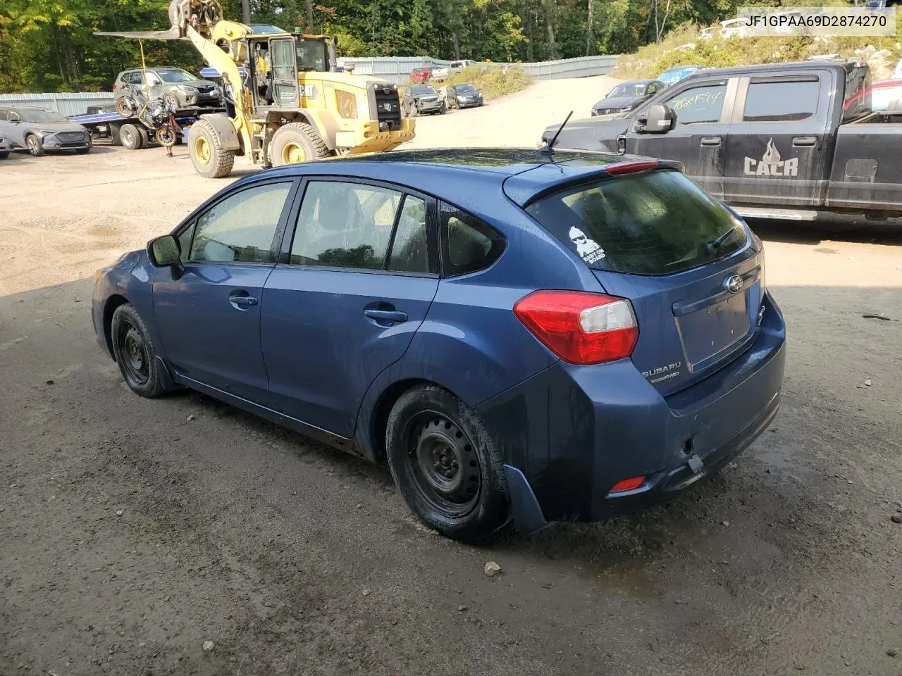 2013 Subaru Impreza VIN: JF1GPAA69D2874270 Lot: 70797304