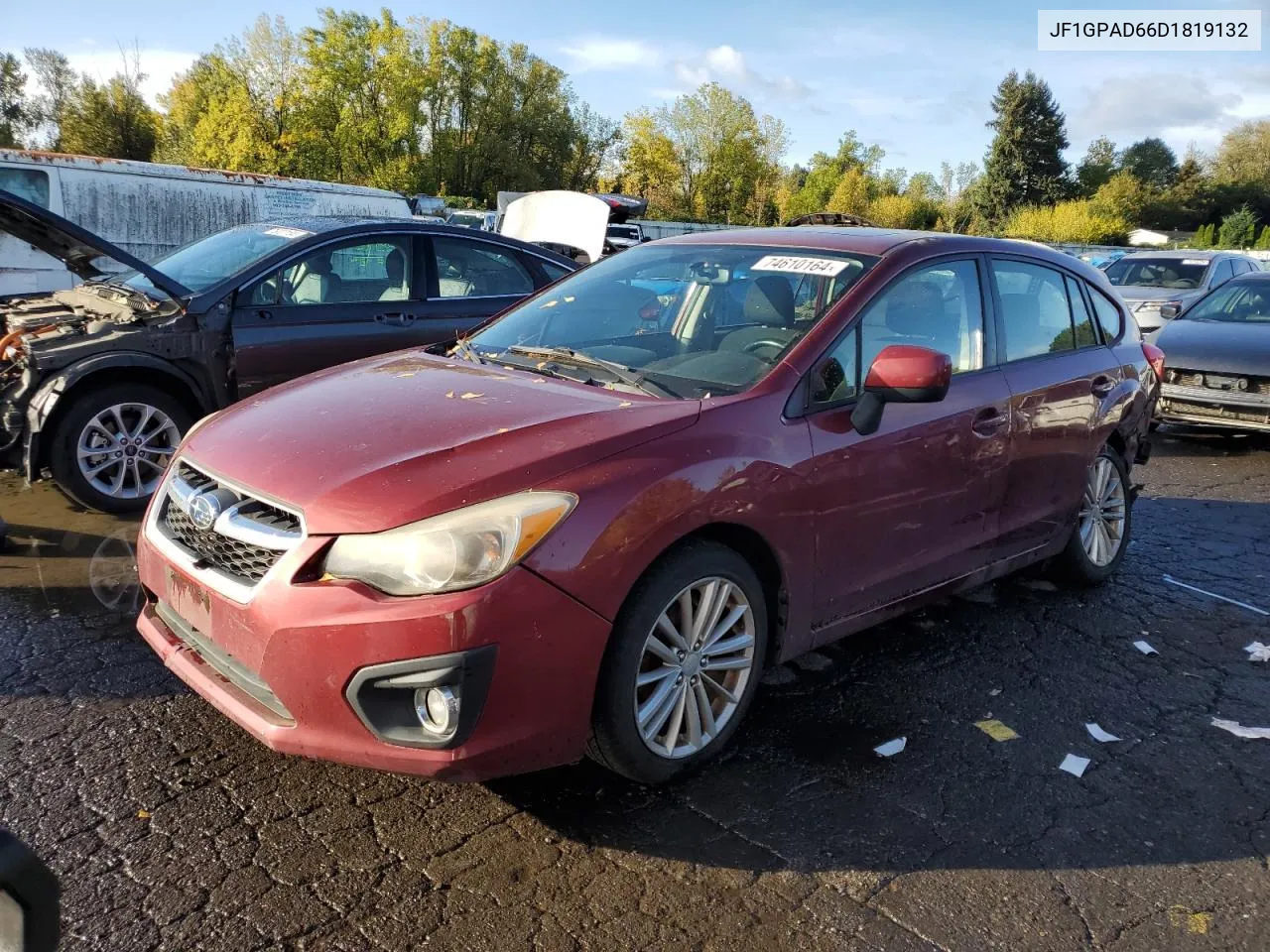 2013 Subaru Impreza Premium VIN: JF1GPAD66D1819132 Lot: 74610164