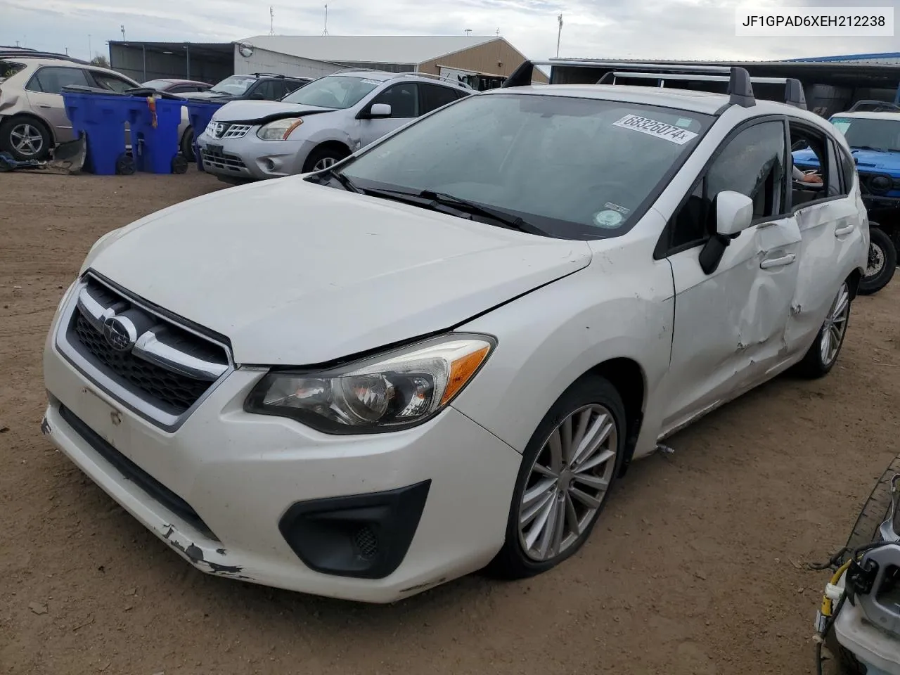 2014 Subaru Impreza Premium VIN: JF1GPAD6XEH212238 Lot: 68326074