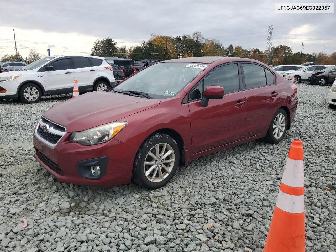 2014 Subaru Impreza Premium VIN: JF1GJAC69EG022357 Lot: 78259744