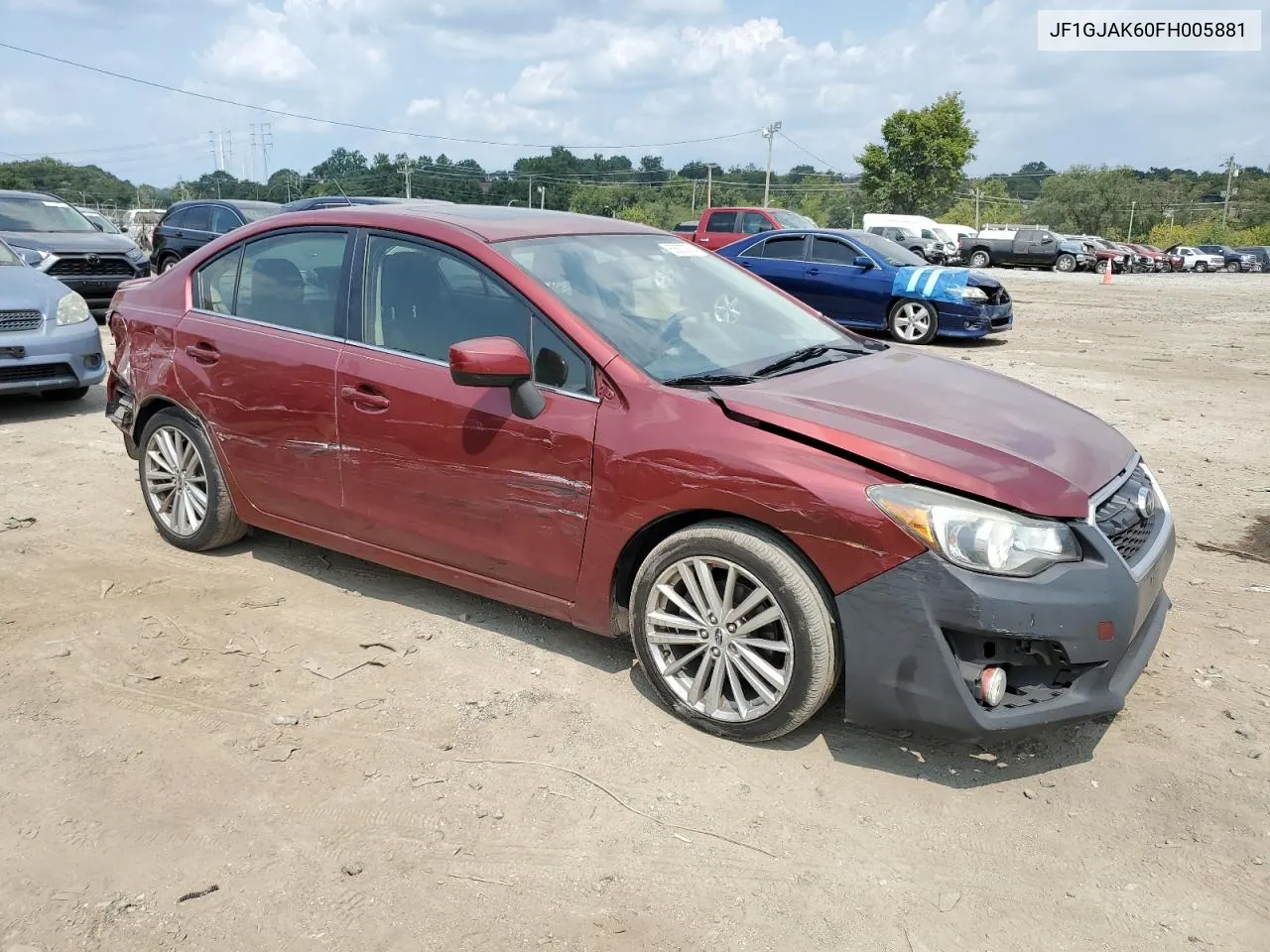 2015 Subaru Impreza Premium Plus VIN: JF1GJAK60FH005881 Lot: 68833764