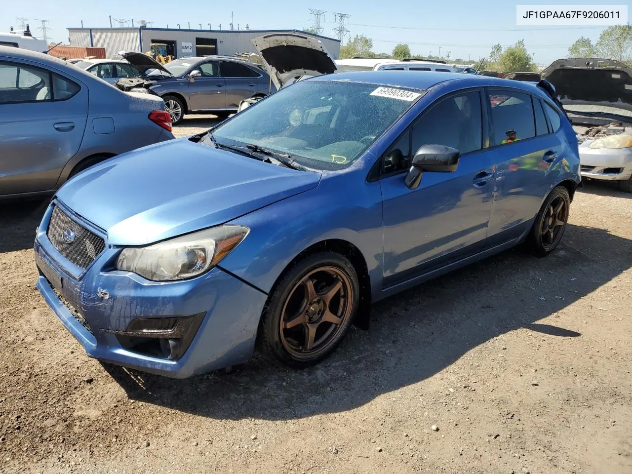 2015 Subaru Impreza VIN: JF1GPAA67F9206011 Lot: 69990304