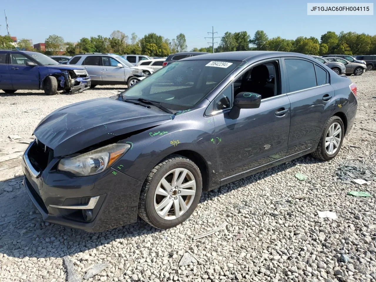 2015 Subaru Impreza Premium VIN: JF1GJAC60FH004115 Lot: 70642294