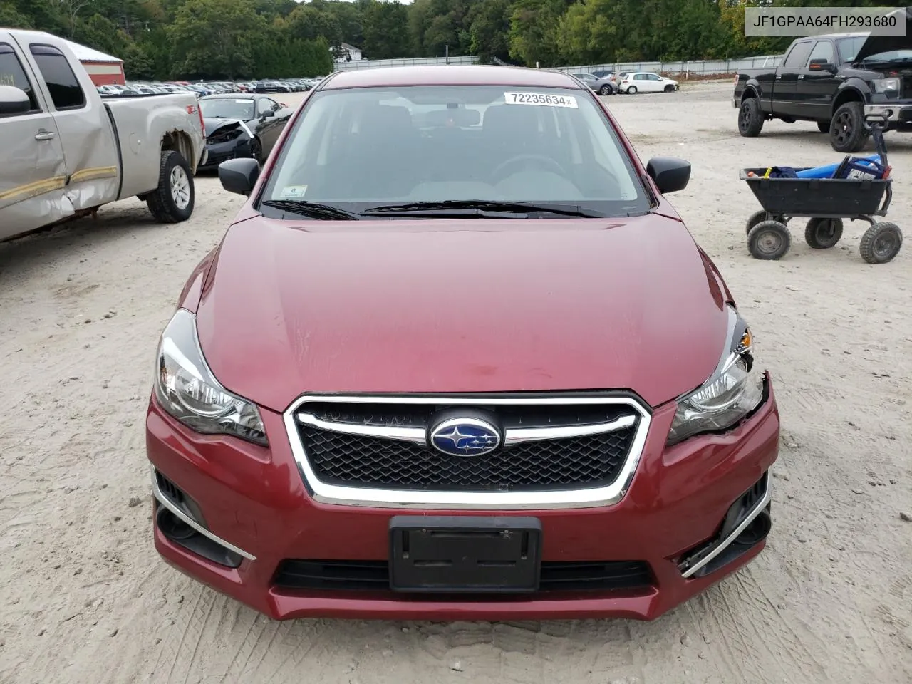 2015 Subaru Impreza VIN: JF1GPAA64FH293680 Lot: 72235634