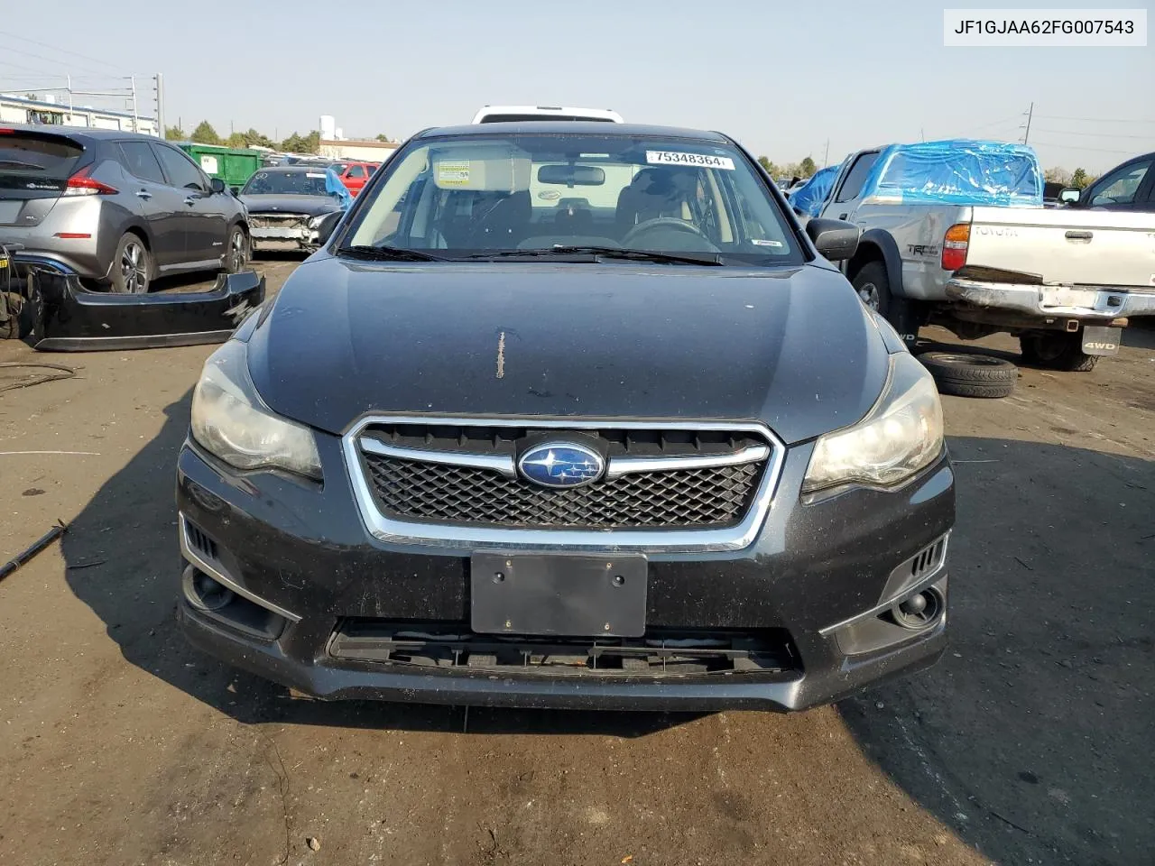 2015 Subaru Impreza VIN: JF1GJAA62FG007543 Lot: 75348364