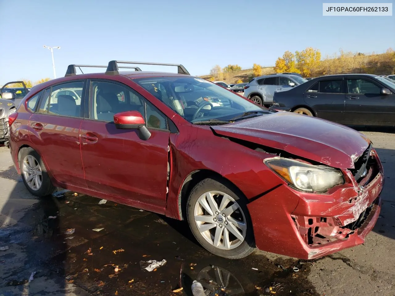 2015 Subaru Impreza Premium VIN: JF1GPAC60FH262133 Lot: 77358134