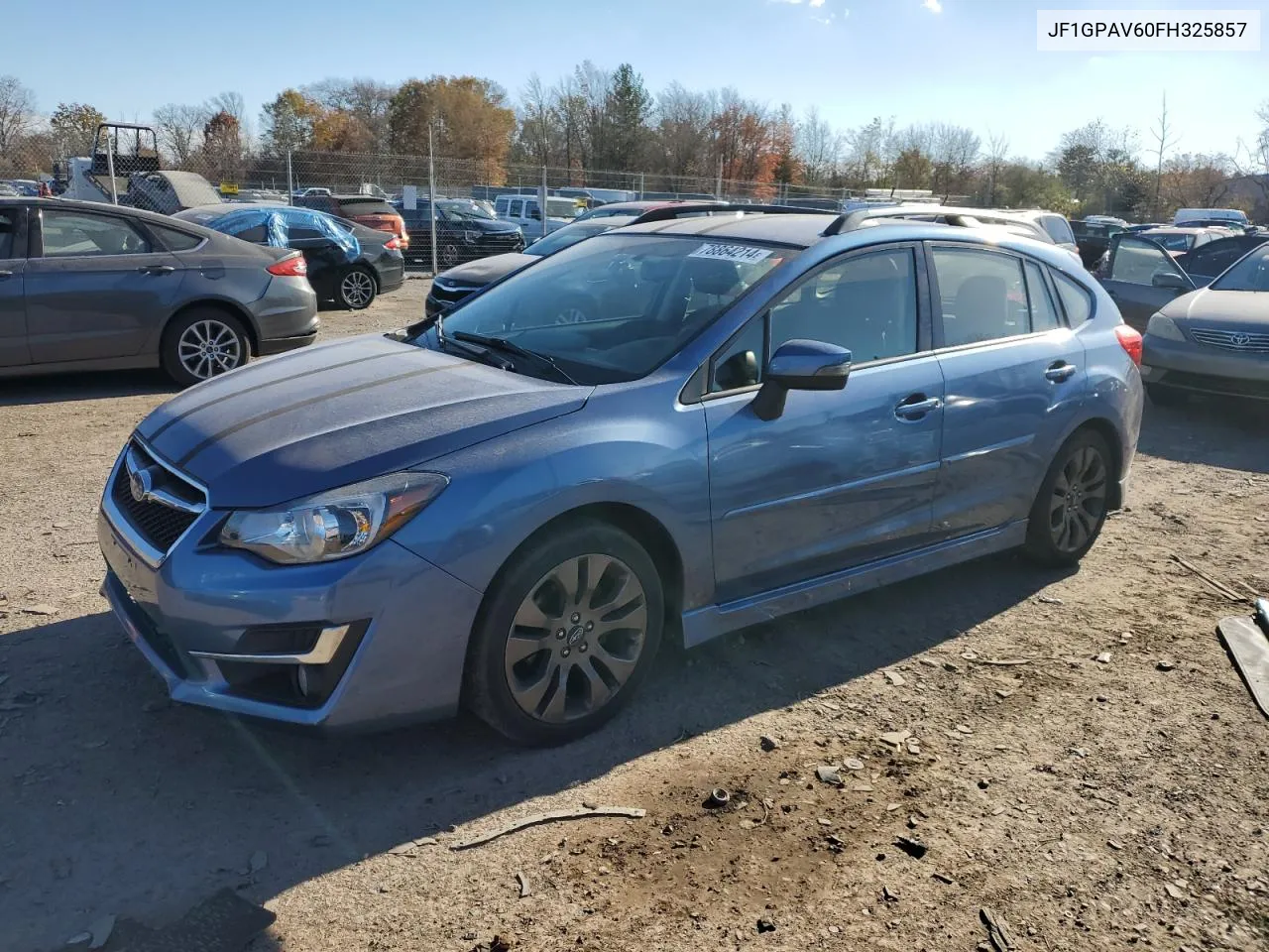 2015 Subaru Impreza Sport Limited VIN: JF1GPAV60FH325857 Lot: 78864214