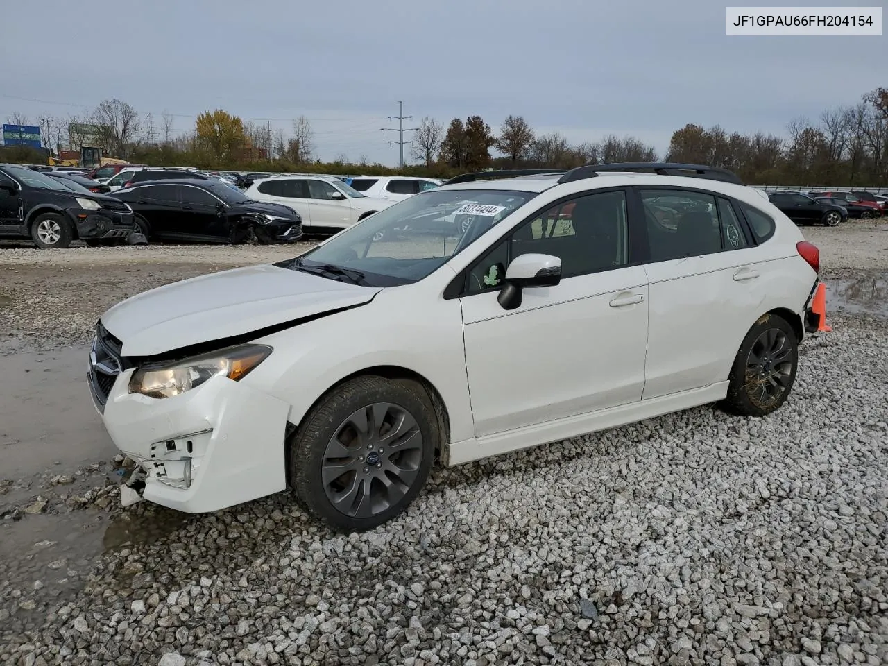 2015 Subaru Impreza Sport VIN: JF1GPAU66FH204154 Lot: 80374494