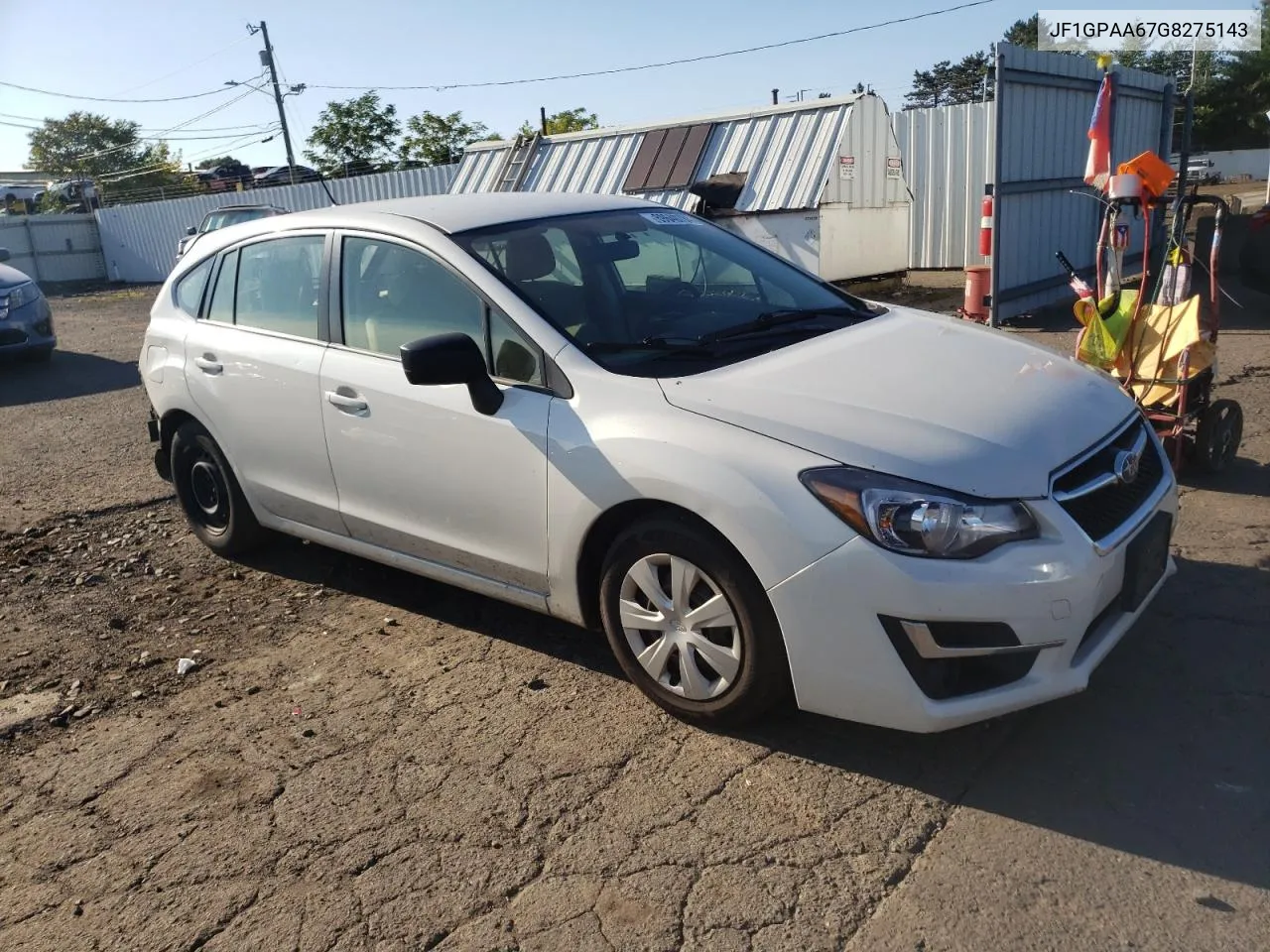 2016 Subaru Impreza VIN: JF1GPAA67G8275143 Lot: 69640734