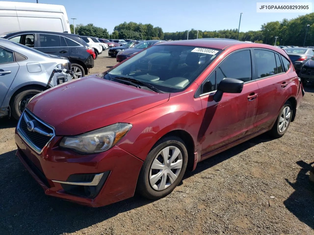 2016 Subaru Impreza VIN: JF1GPAA60G8293905 Lot: 70620804