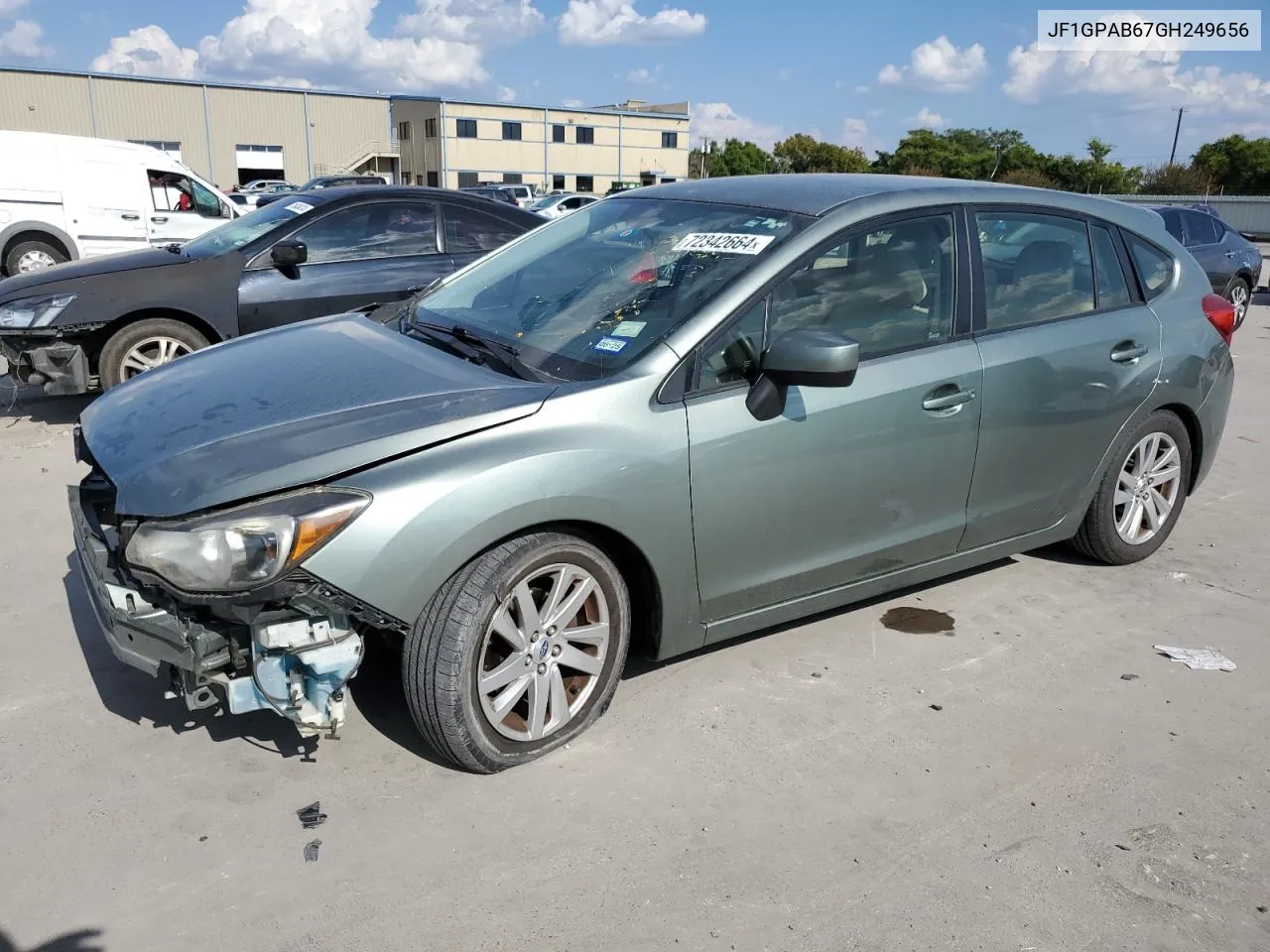 2016 Subaru Impreza Premium VIN: JF1GPAB67GH249656 Lot: 72342664