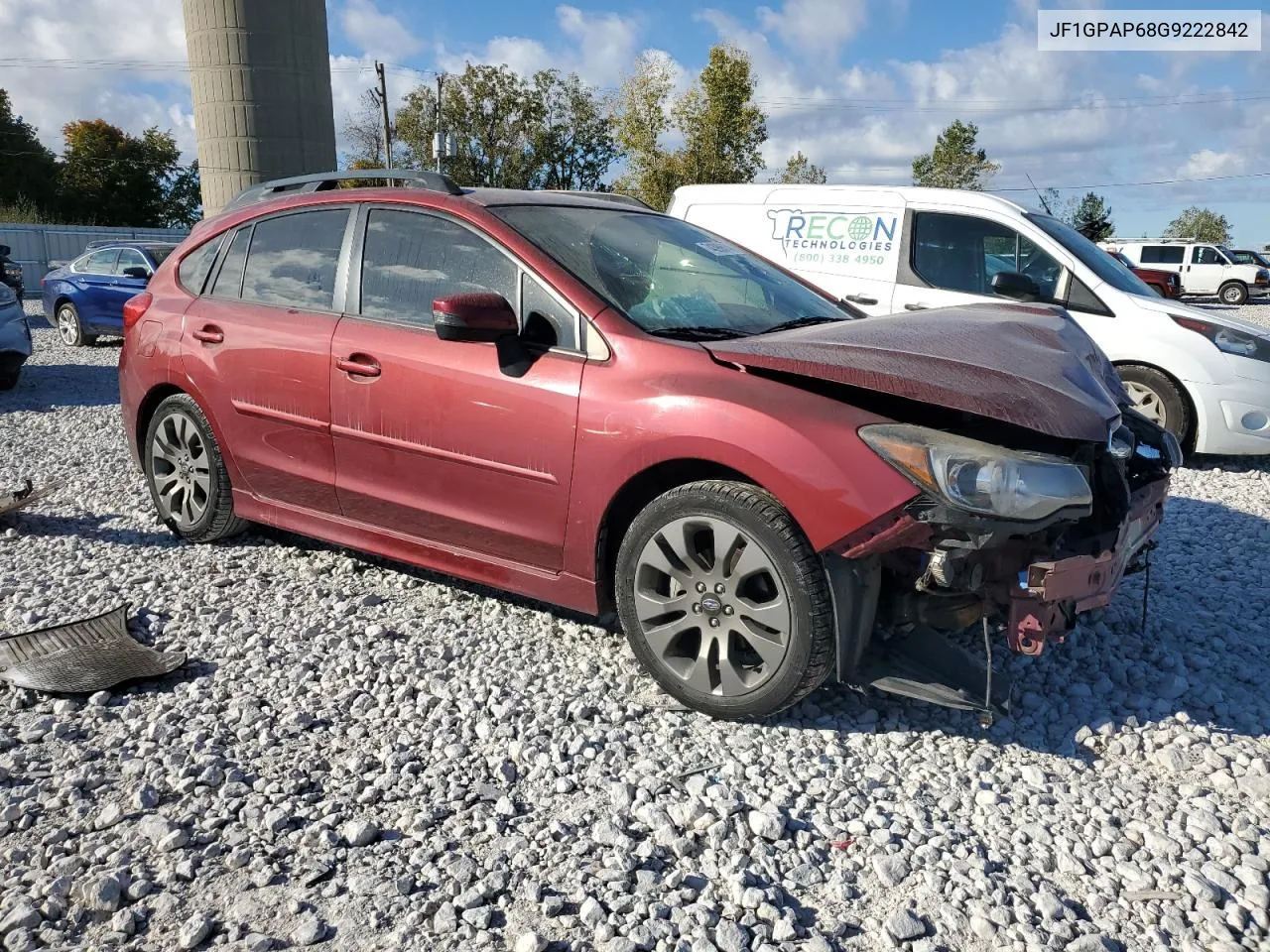 2016 Subaru Impreza Sport Premium VIN: JF1GPAP68G9222842 Lot: 74390614