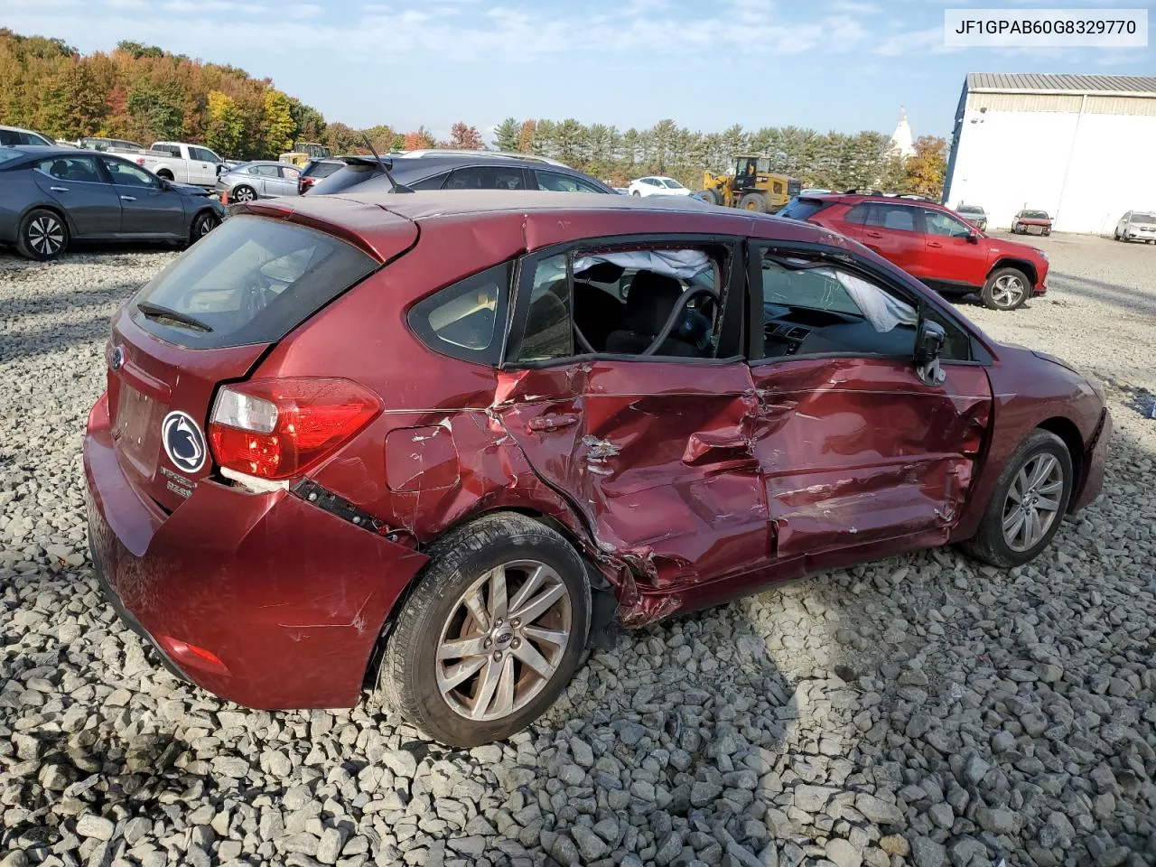 2016 Subaru Impreza Premium VIN: JF1GPAB60G8329770 Lot: 75327974