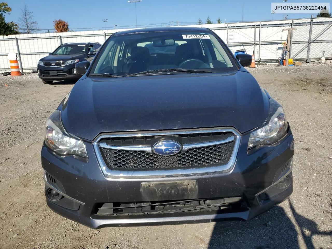 2016 Subaru Impreza Premium VIN: JF1GPAB67G8220464 Lot: 75412264