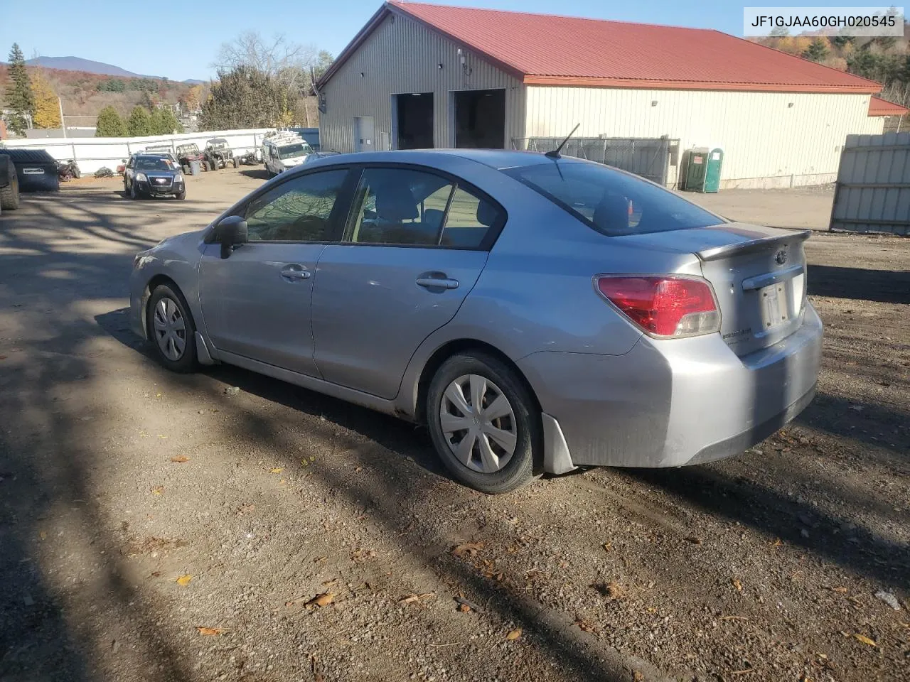 2016 Subaru Impreza VIN: JF1GJAA60GH020545 Lot: 77072934