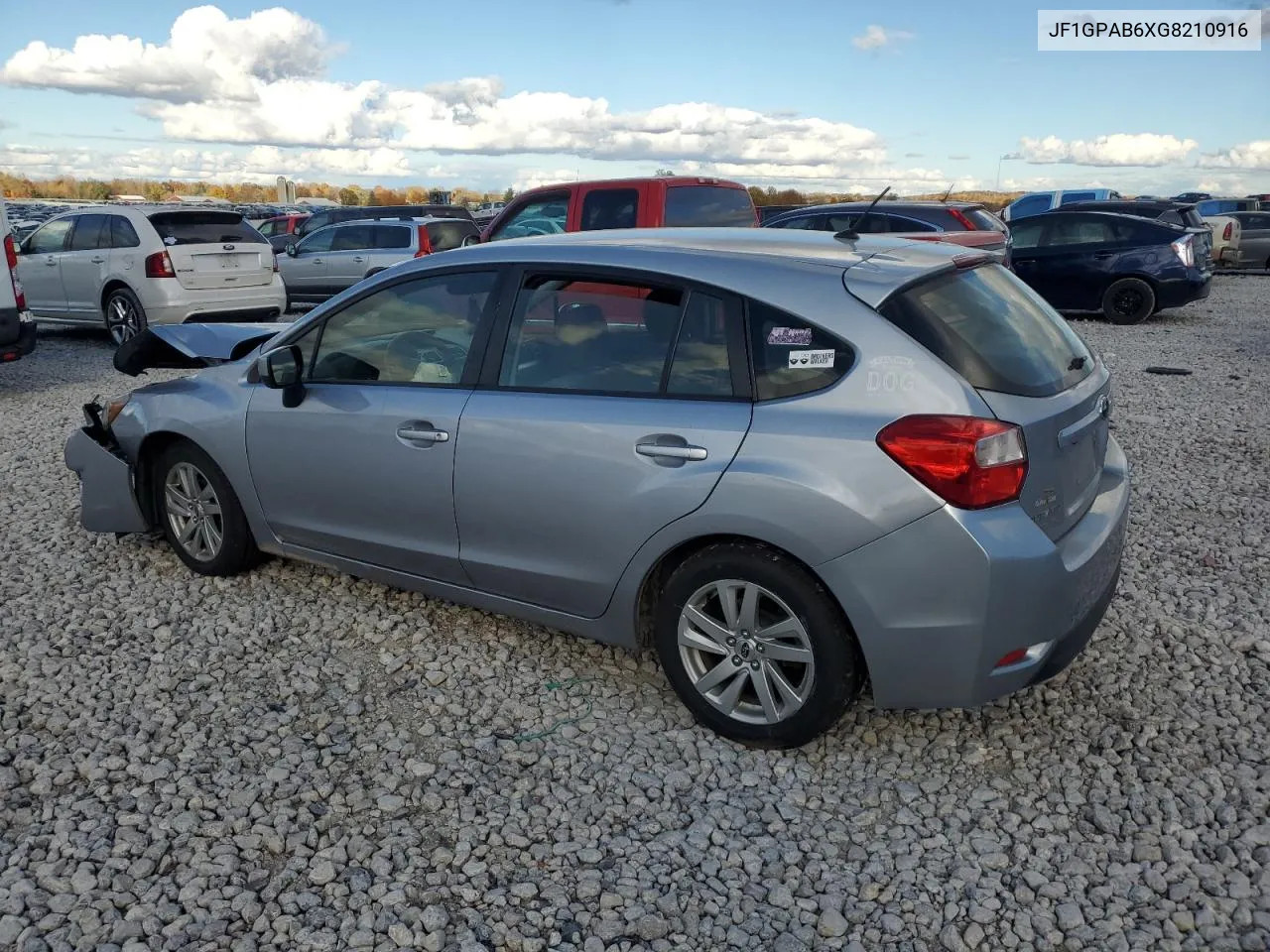 2016 Subaru Impreza Premium VIN: JF1GPAB6XG8210916 Lot: 77555984