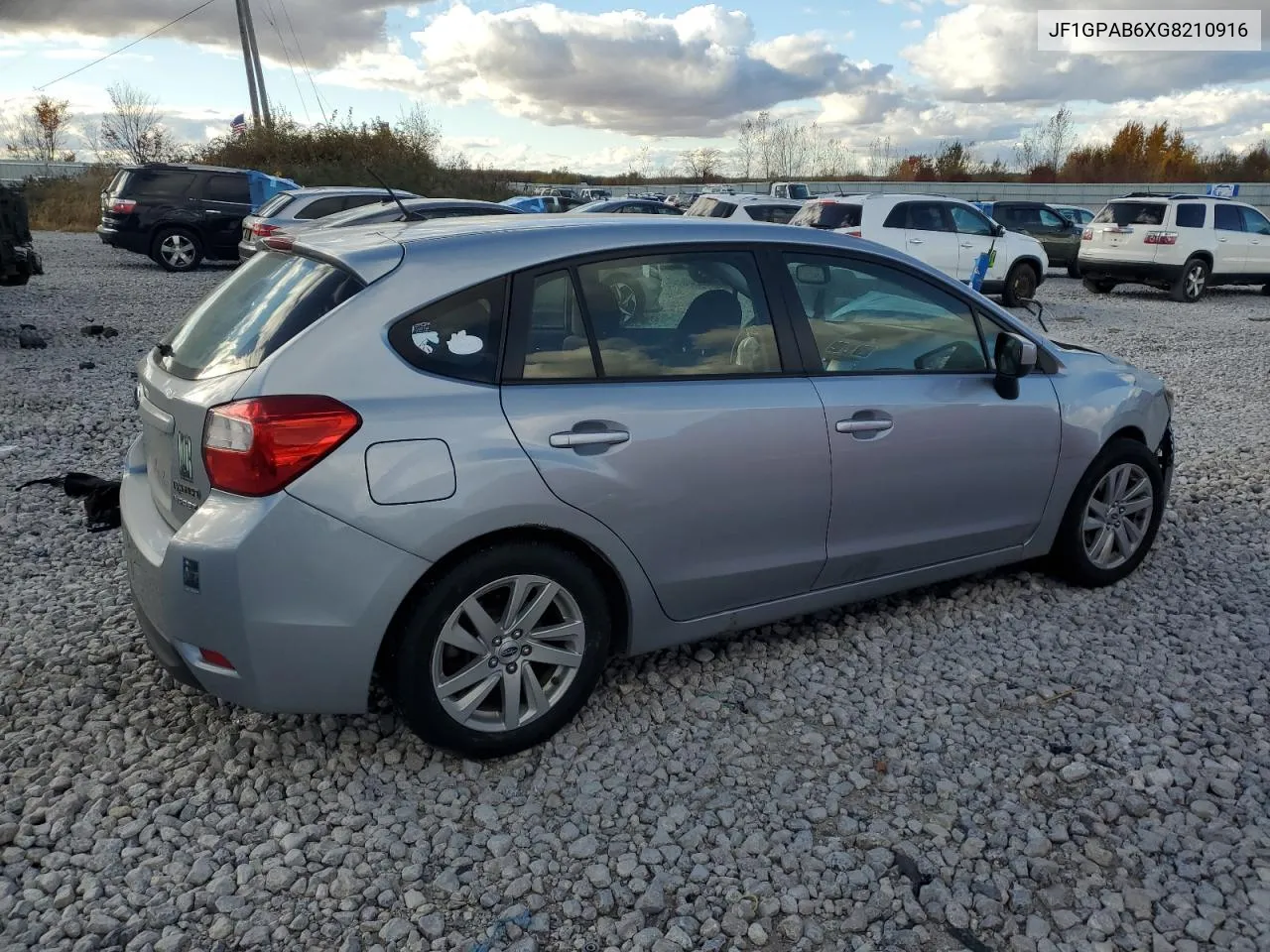 2016 Subaru Impreza Premium VIN: JF1GPAB6XG8210916 Lot: 77555984