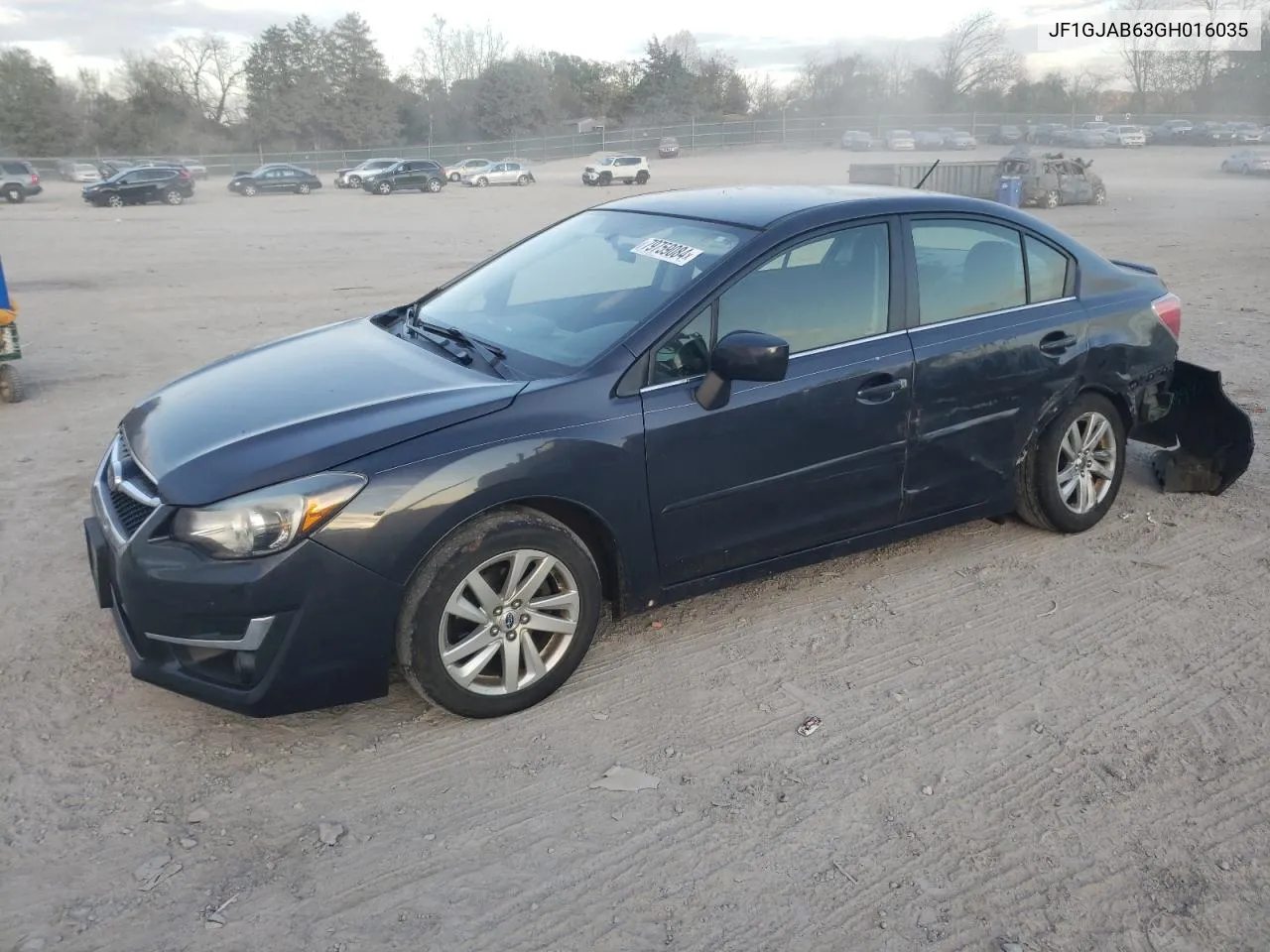 2016 Subaru Impreza Premium VIN: JF1GJAB63GH016035 Lot: 79759084