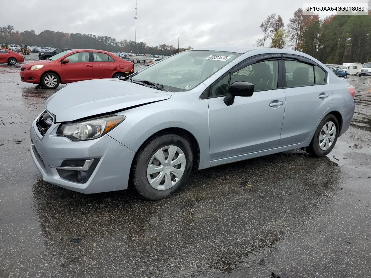 2016 Subaru Impreza VIN: JF1GJAA64GG018089 Lot: 80921474