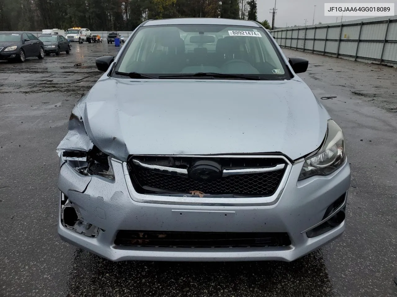 2016 Subaru Impreza VIN: JF1GJAA64GG018089 Lot: 80921474