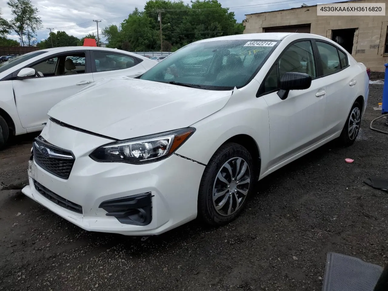 2017 Subaru Impreza VIN: 4S3GKAA6XH3616820 Lot: 59242214