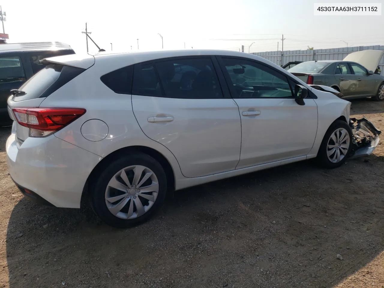 2017 Subaru Impreza VIN: 4S3GTAA63H3711152 Lot: 60481464