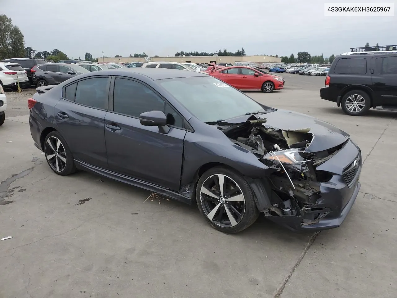 2017 Subaru Impreza Sport VIN: 4S3GKAK6XH3625967 Lot: 67285714