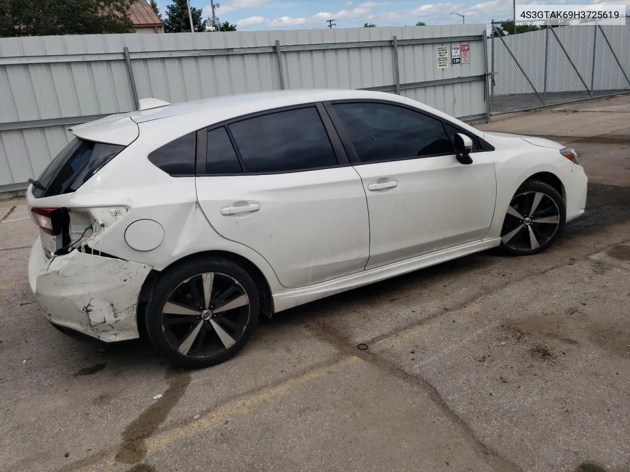 2017 Subaru Impreza Sport VIN: 4S3GTAK69H3725619 Lot: 69314084