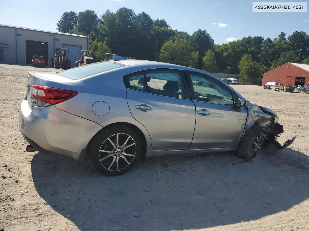 2017 Subaru Impreza Limited VIN: 4S3GKAU67H3614051 Lot: 69898904