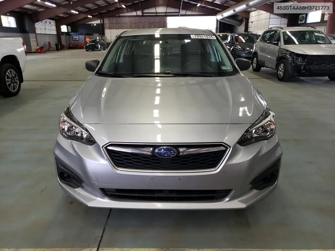 2017 Subaru Impreza VIN: 4S3GTAA68H3721773 Lot: 70951034