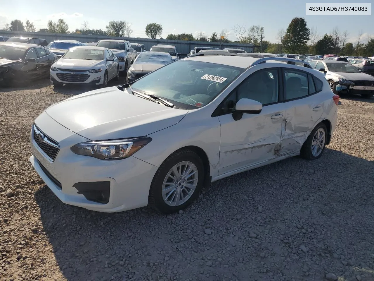 4S3GTAD67H3740083 2017 Subaru Impreza Premium Plus