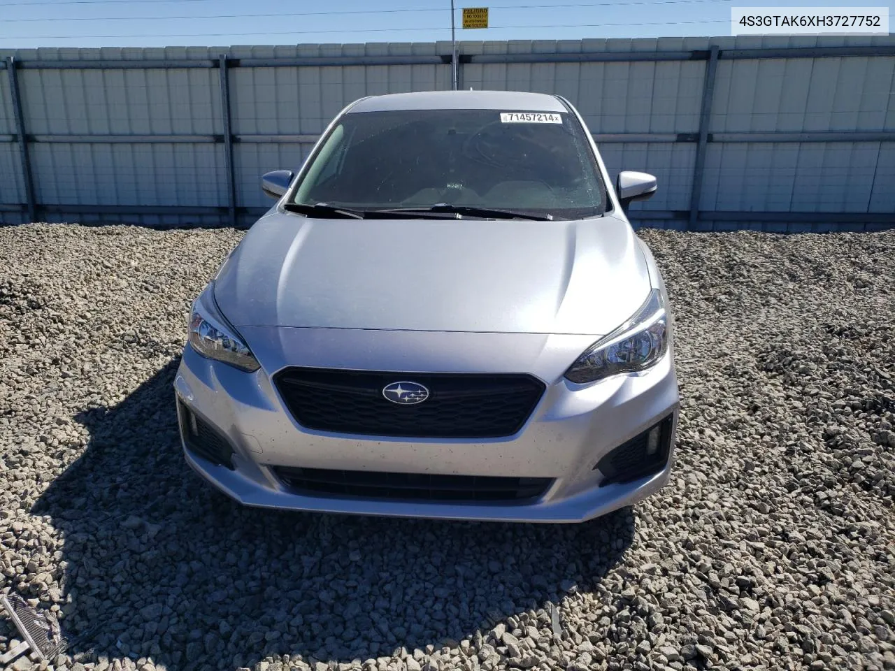 4S3GTAK6XH3727752 2017 Subaru Impreza Sport