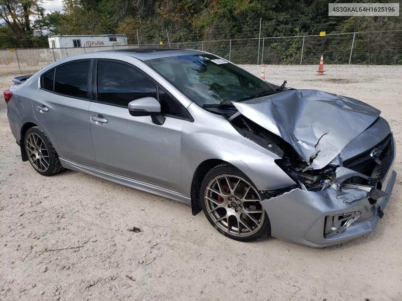 2017 Subaru Impreza Sport VIN: 4S3GKAL64H1625196 Lot: 72518154