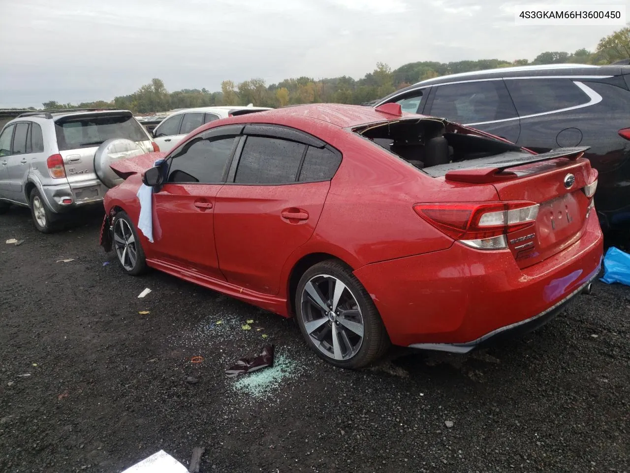 2017 Subaru Impreza Sport VIN: 4S3GKAM66H3600450 Lot: 72533534