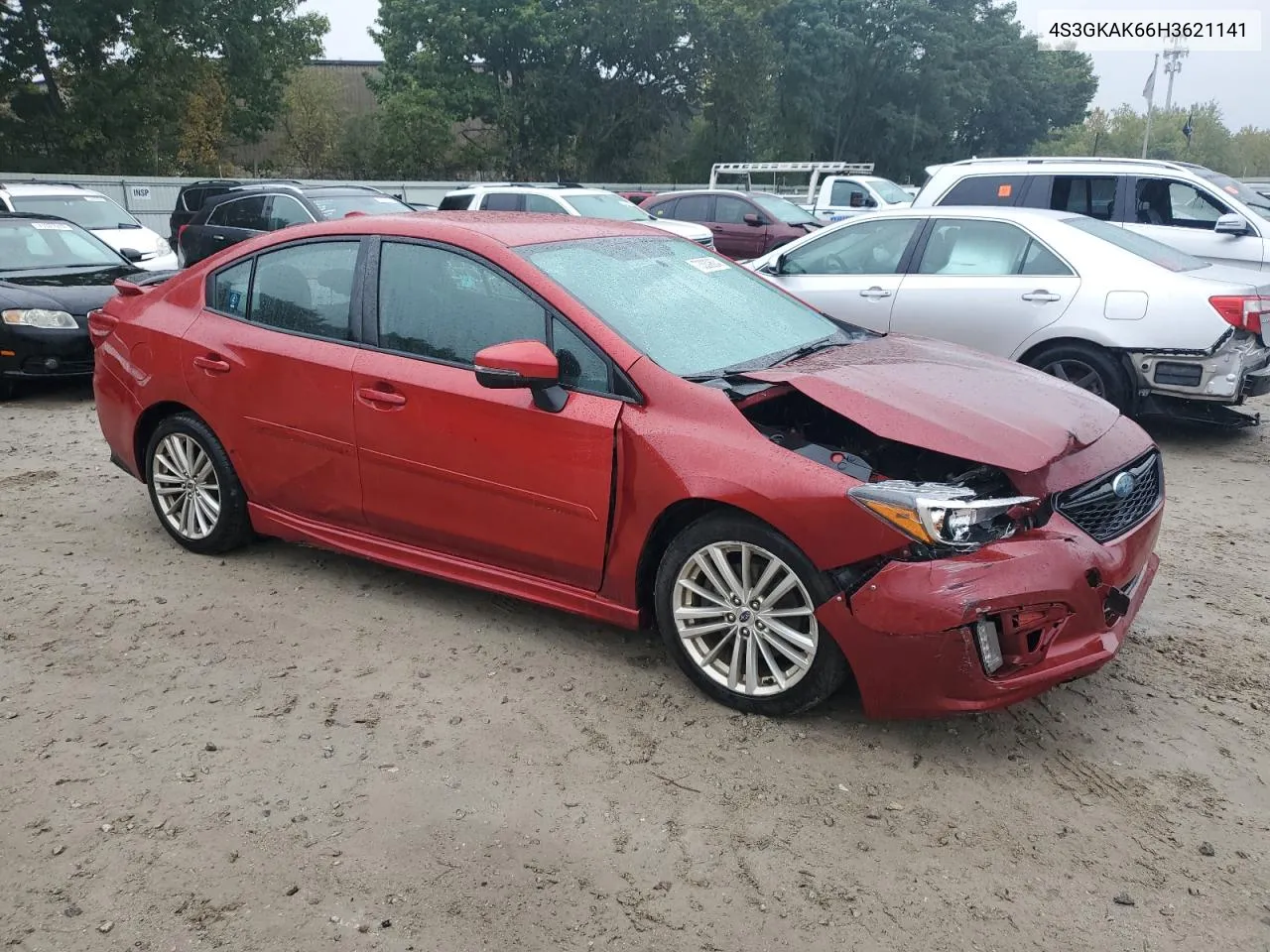 2017 Subaru Impreza Sport VIN: 4S3GKAK66H3621141 Lot: 73330624